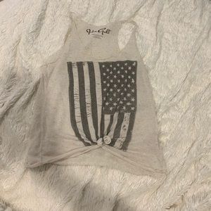 Brandy Melville American flag tank top